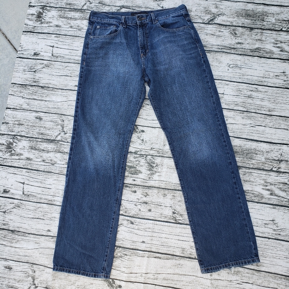 Calvin Klein Relaxed Straight Fit Jeans - Picture 3 of 7
